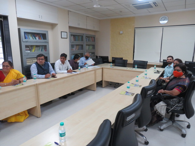 Department Faculty and CMA officials in a Video conference with Chairman CMA Neeraj Joshi