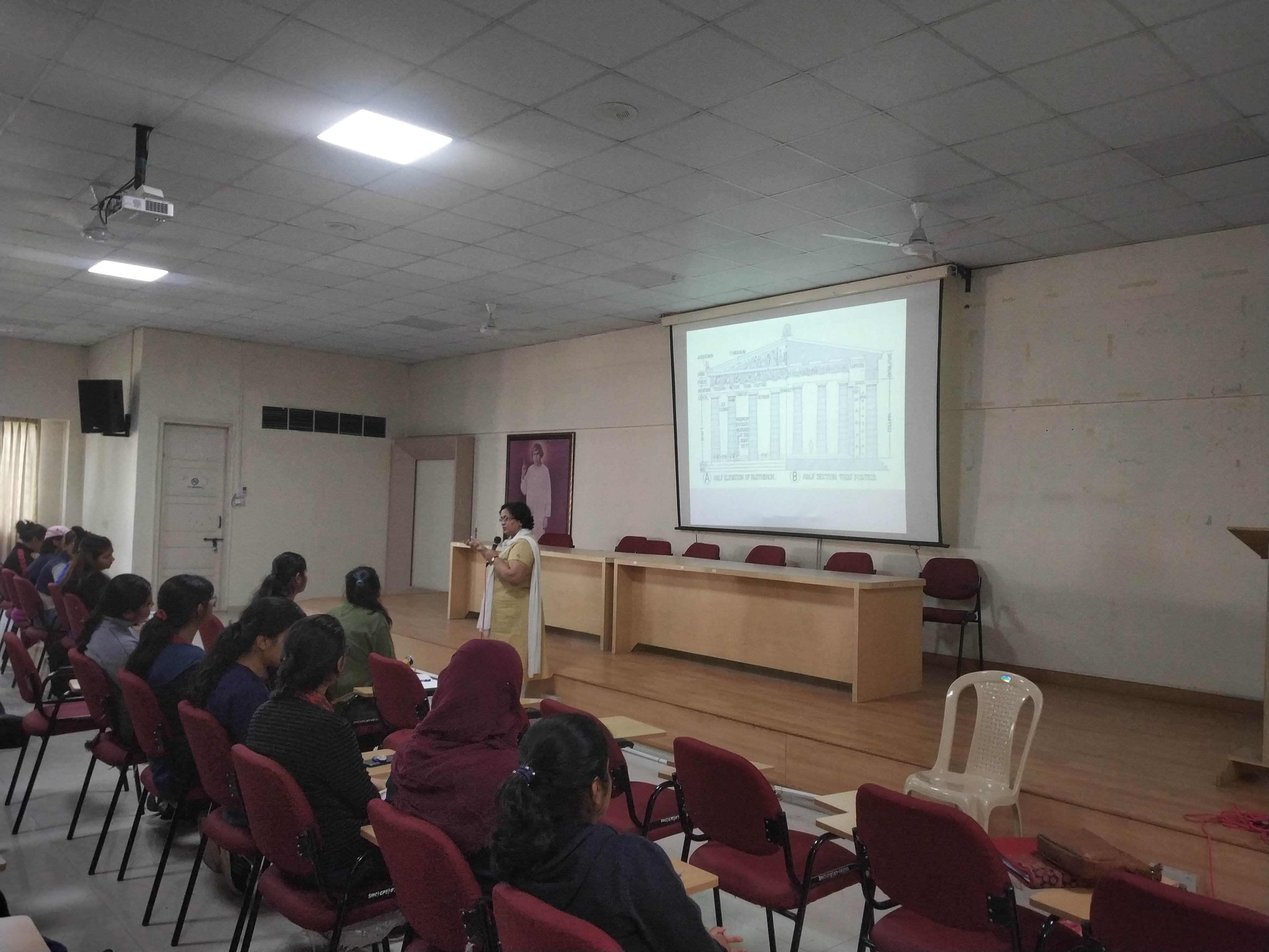 Guest Lecture Dr. Vaishali Latkar Greek Architecture Dept. of History 1