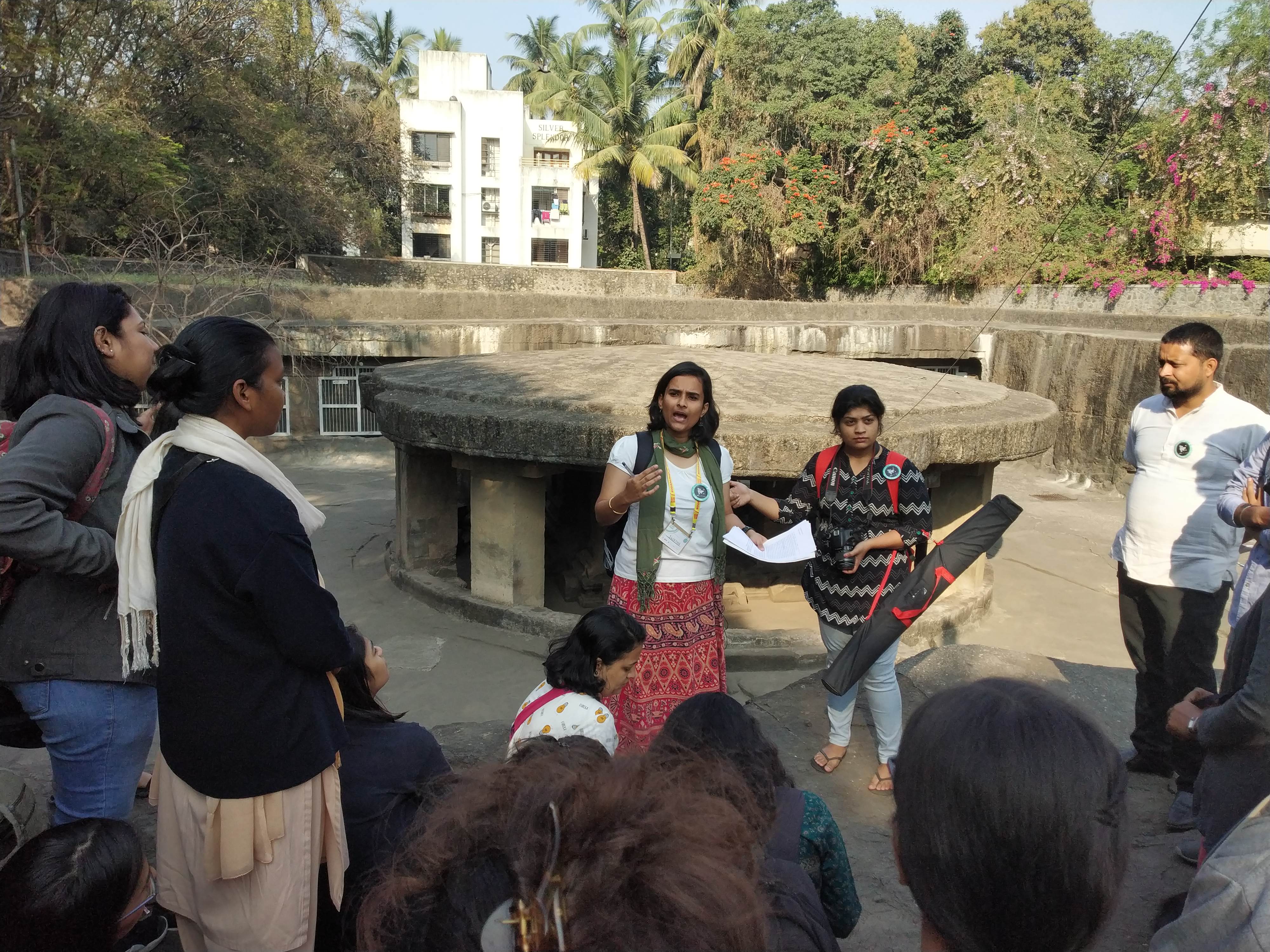 Heritage Walk Pataleshwar Caves Orientation of Caves Below Dept. of History