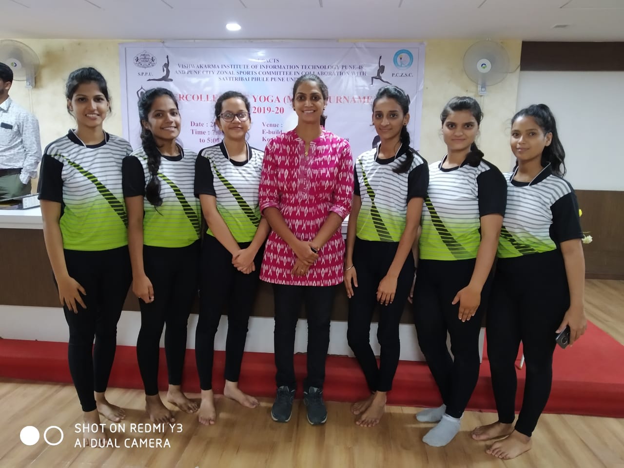 Inter Collegiate Yoga Competition Our College team Secured Second Place