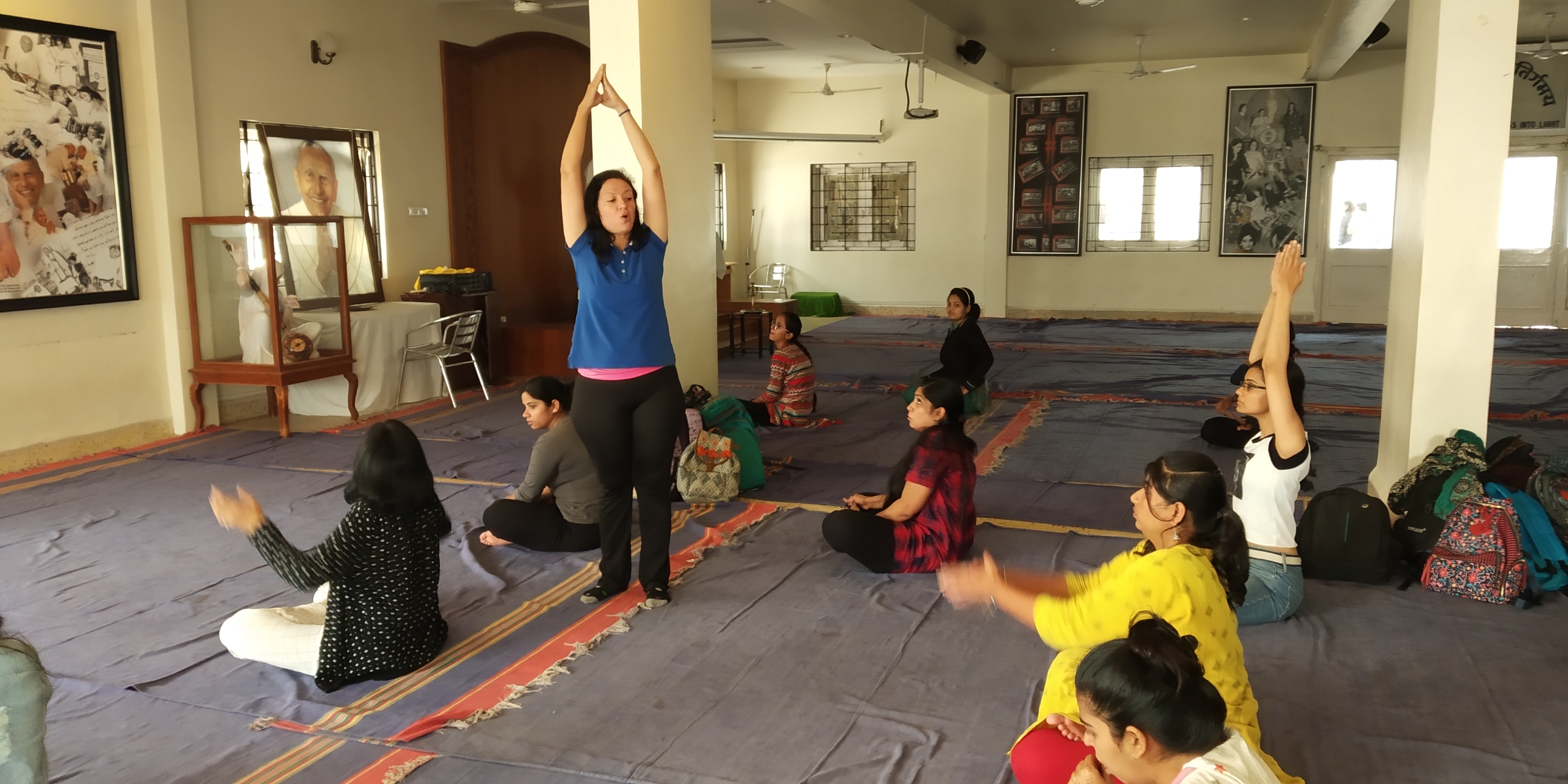 Rupal Gesota explaining the importance of Yoga