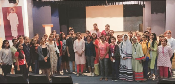 Our poetry enthusiasts with Ankita Singh and Shahid Khan.