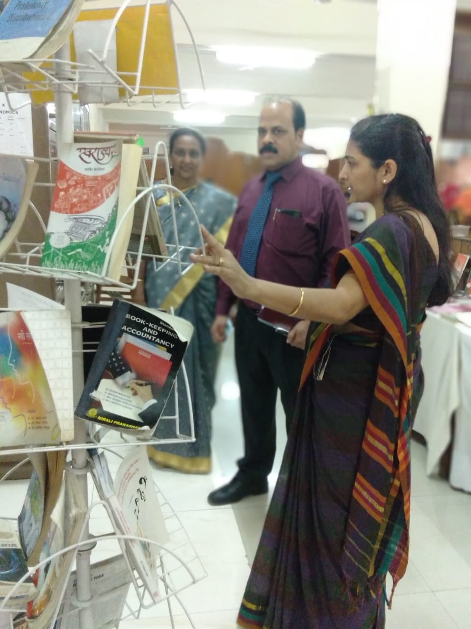 Author Dr Shrivastava in the Library