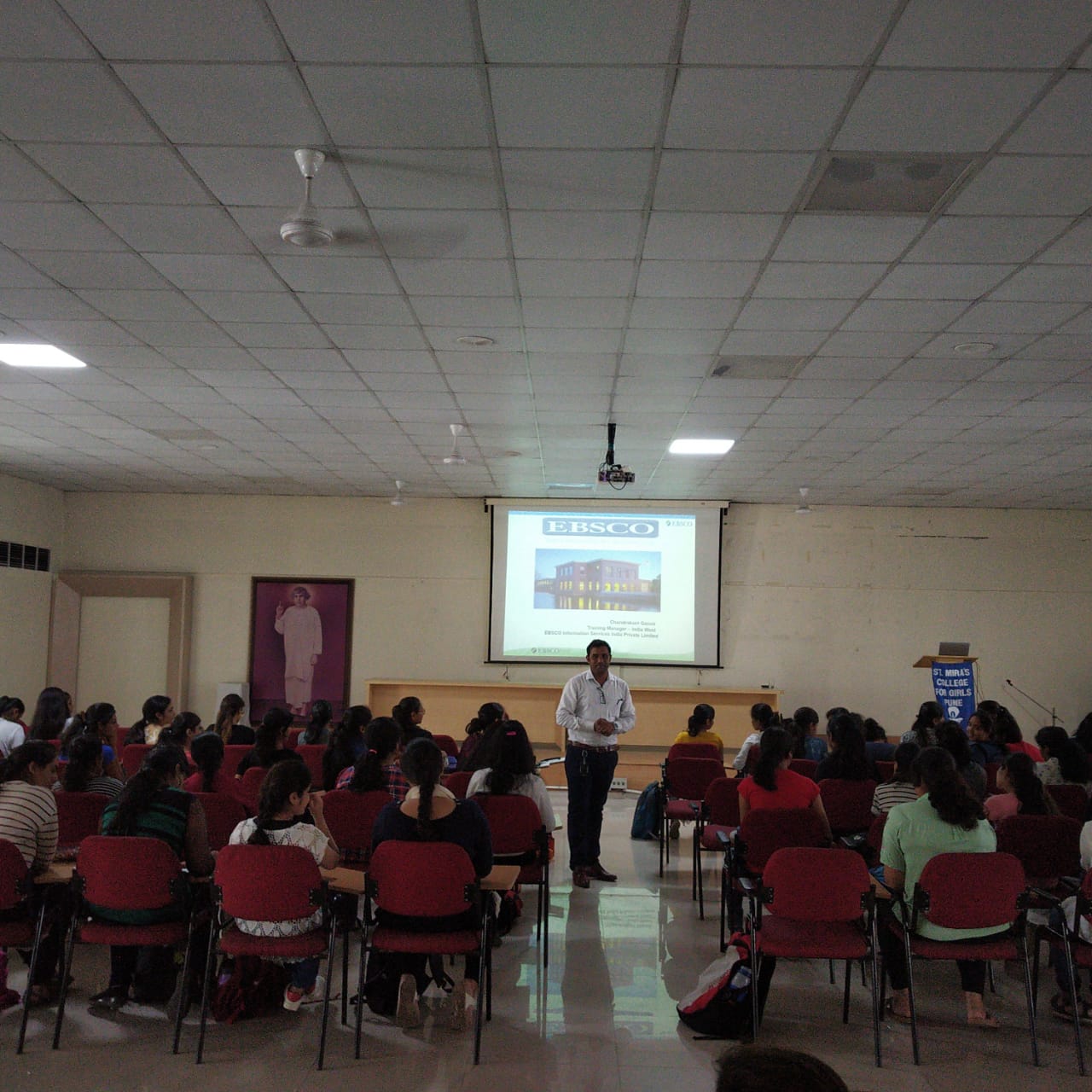 Students attending the Database Training Session