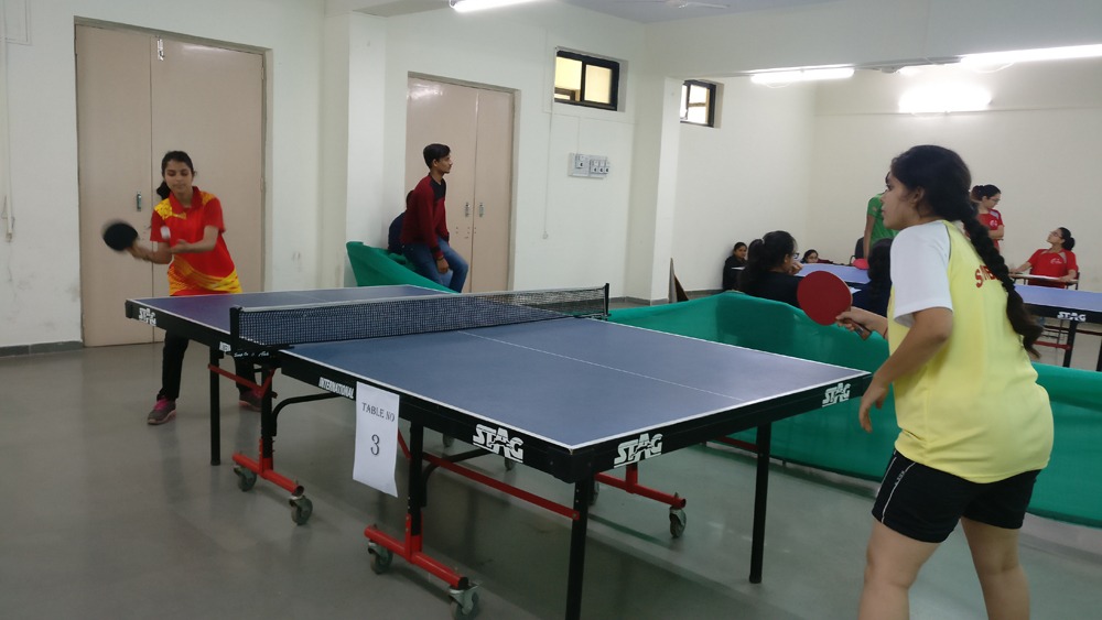 Inter Collegiate table tennis Competition our team secured fourth Place. (while playing the match)2