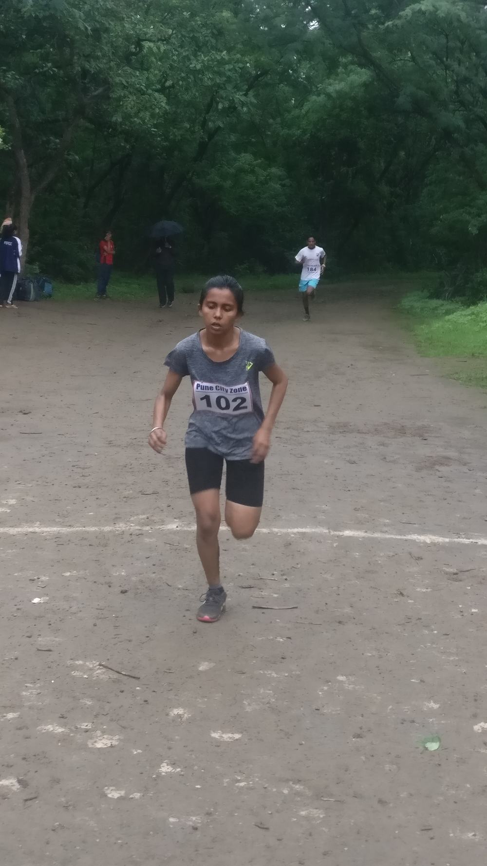 Inter Collegiate Cross Country Competition Senhanjali Yadav secured fourth place