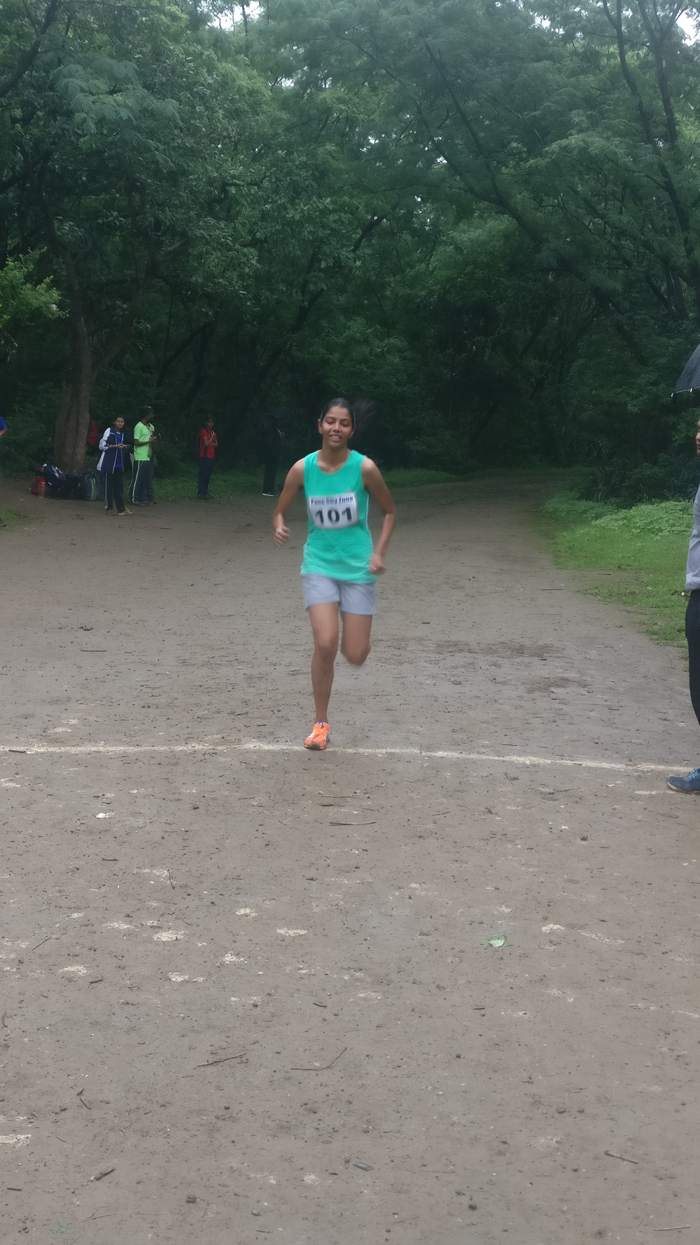 Inter collegiate cross country competition Sampada Buchade (SYBA) secured first place