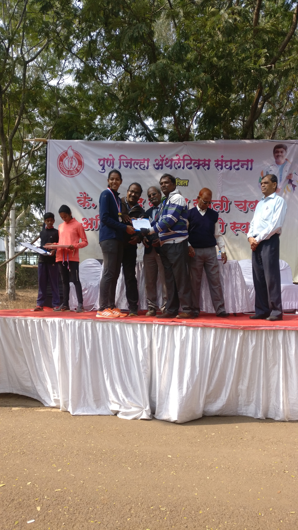 In Pune Dristrict Cross Country Competition 2018-19 - Sampada Buchade stood First 1