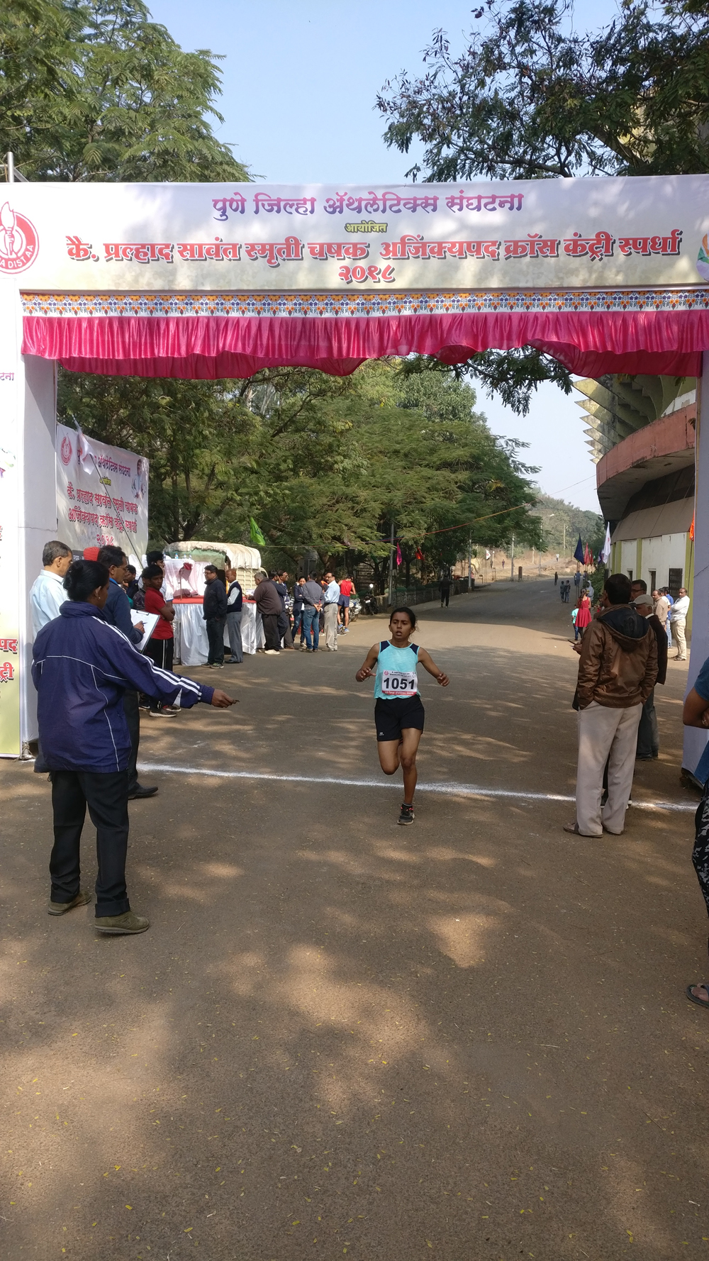 In Pune Dristrict Cross Country Competition 2018-19 - Snehanjali Yadav - stood Thrid