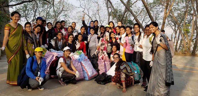 On top of the World! Green Team on Parvati Hill after some heavy cleaning