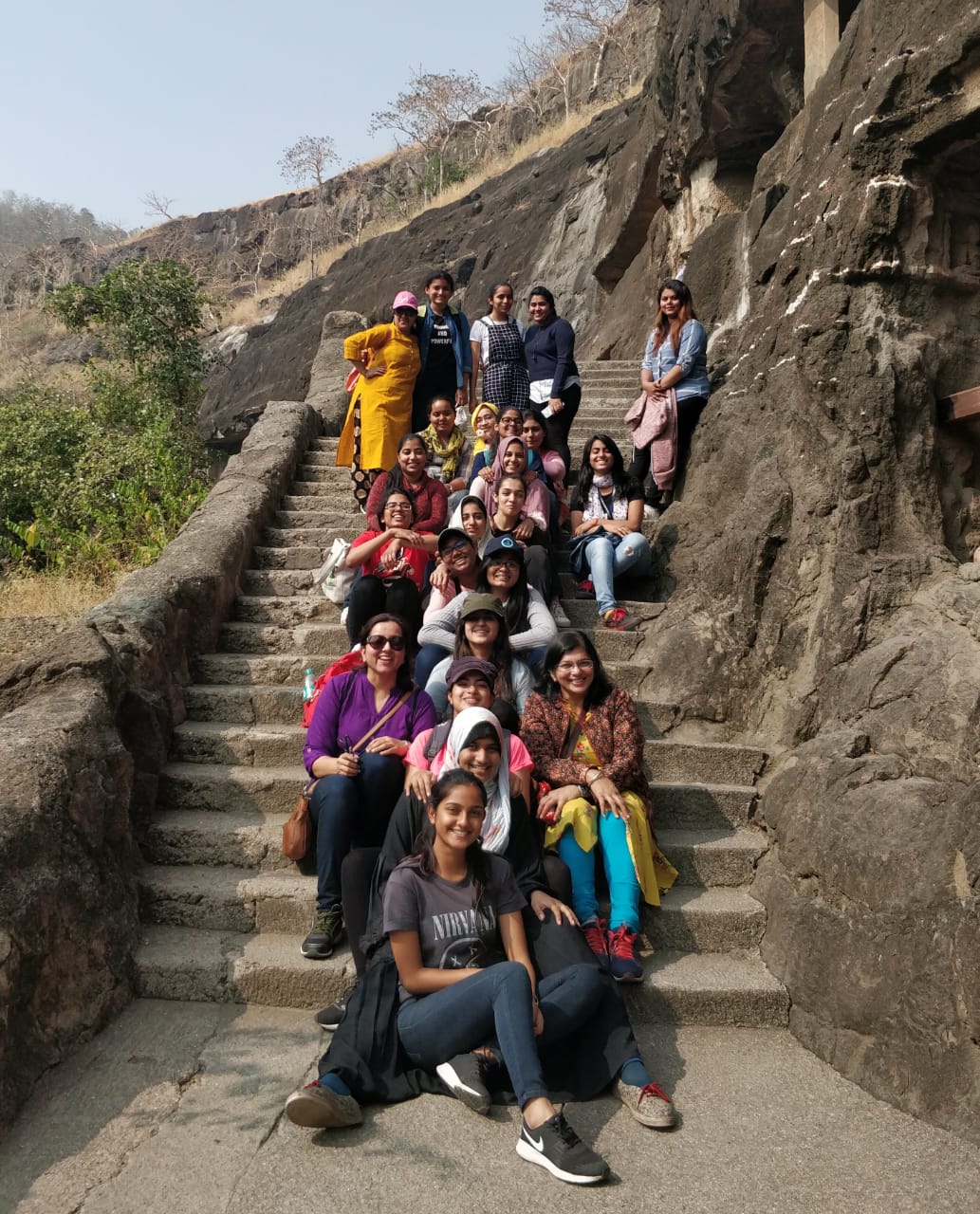 Happy faces at the heritage site