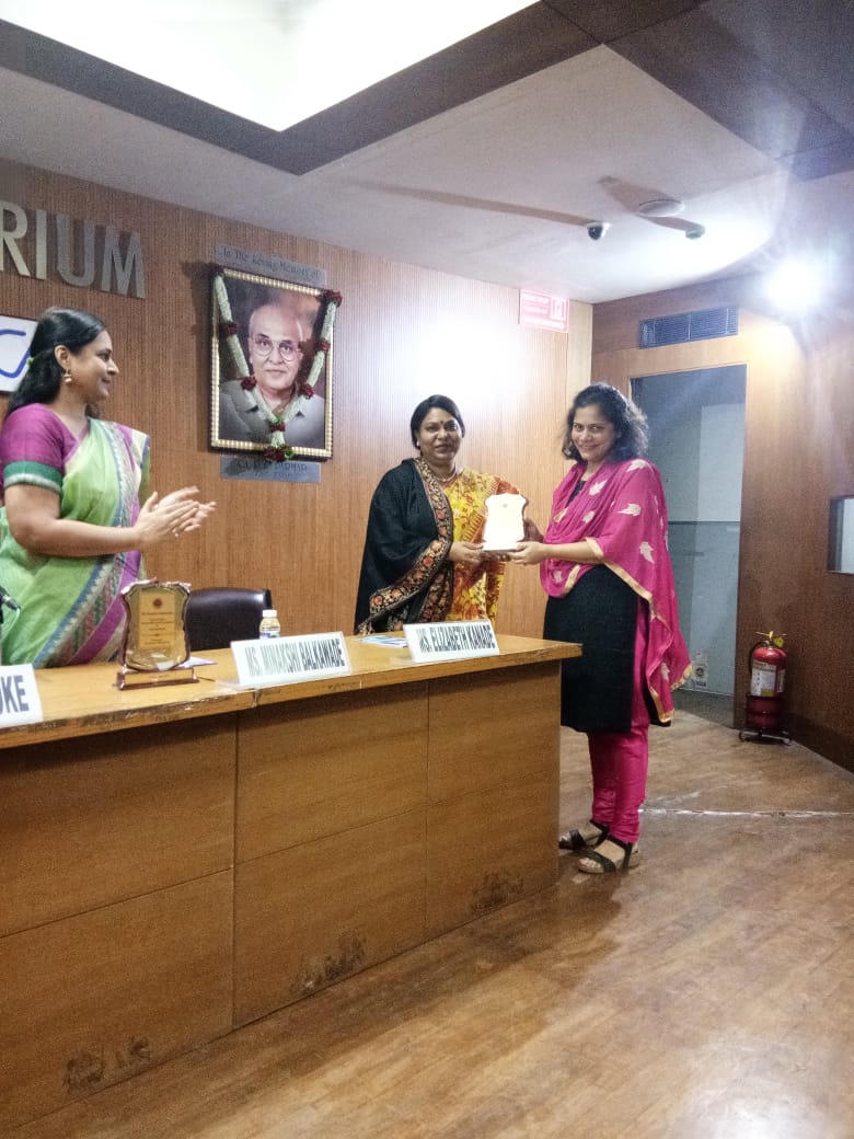 Felicitation of Ms. Elizabeth Kanade by ICAI Pune Branch