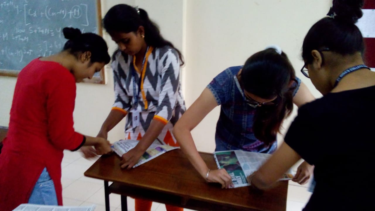 Green Guardians teaming up to make Newspaper bags