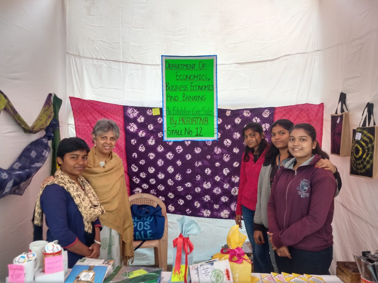 Community Outreach Initiative of Depts of EcoBEcoBkg-Sale of Products of NGO PRAYATNA at Mira Bazaar 17-12-2018