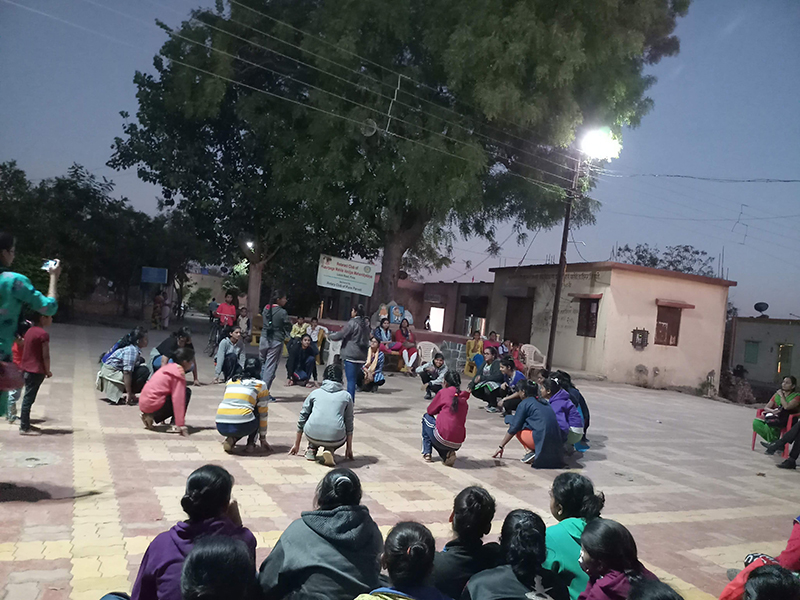 NSS camp street play Farmers Suicide