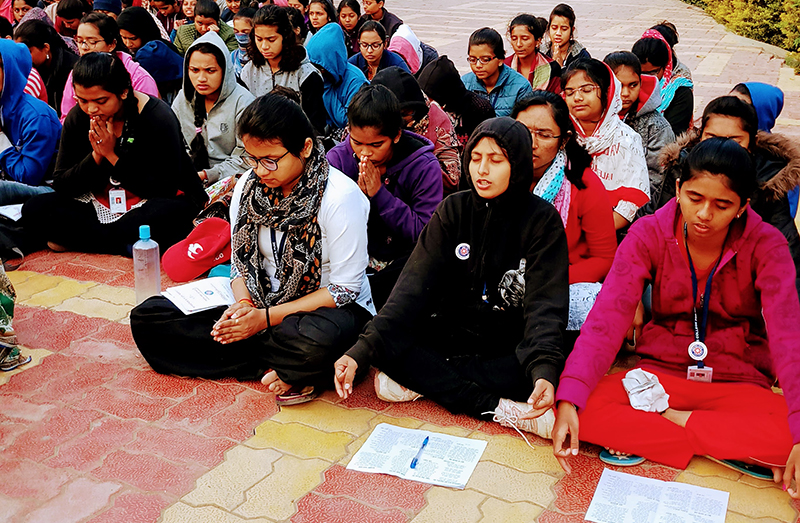 NSS camp prayer and meditation