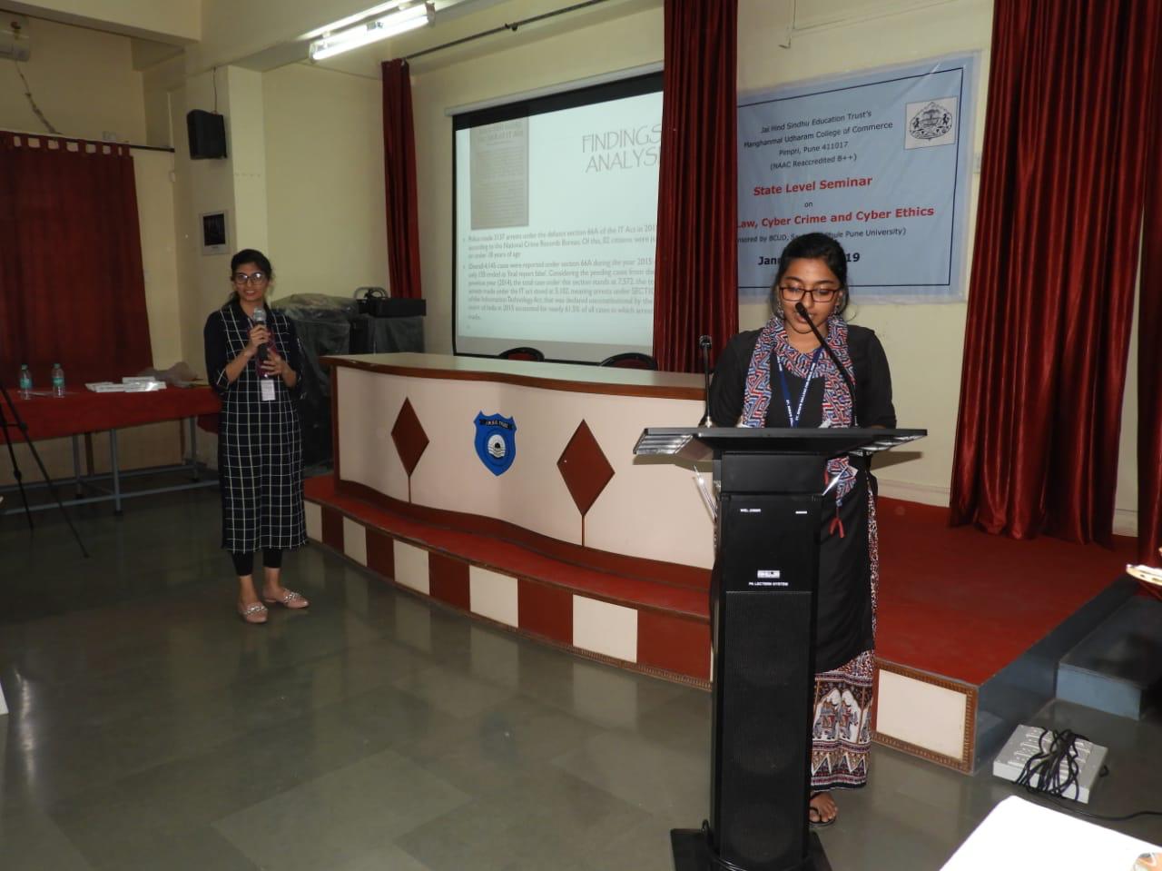 Paper presentation at State level Seminar 1