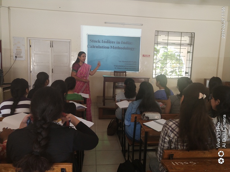 Prof. Minakshi Wagh guest lecture with TYBBA