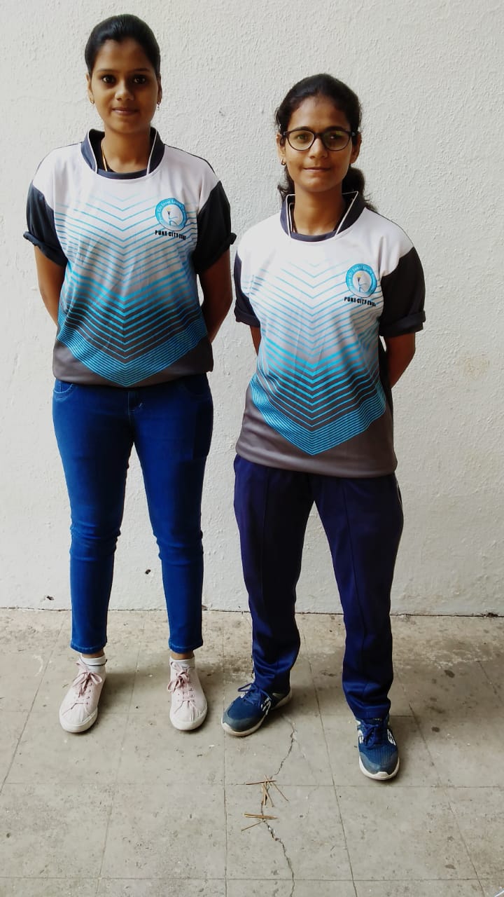 Senior College- Vishakha Pawar and Shubhangi Mahajan - SECURED GOLD MEDAL IN INTER  ZONAL HANDBALL COMPETITION  2019-20 