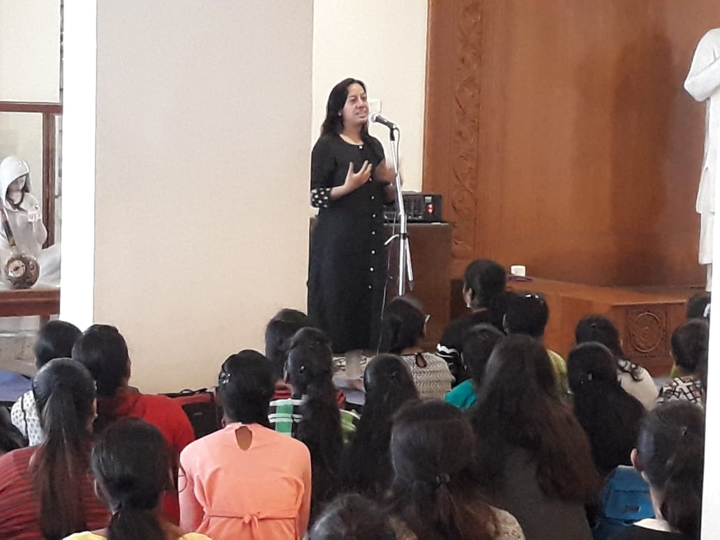 Dr. Geeta Bora, Founder Spherule Foundation, during launch of the course in college