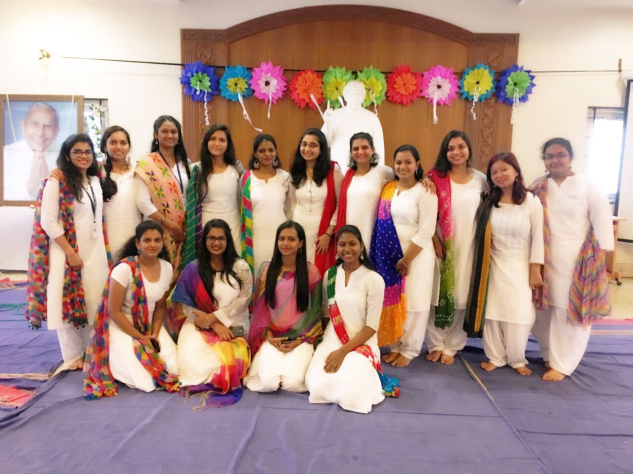 The student council with the Principal and council panel