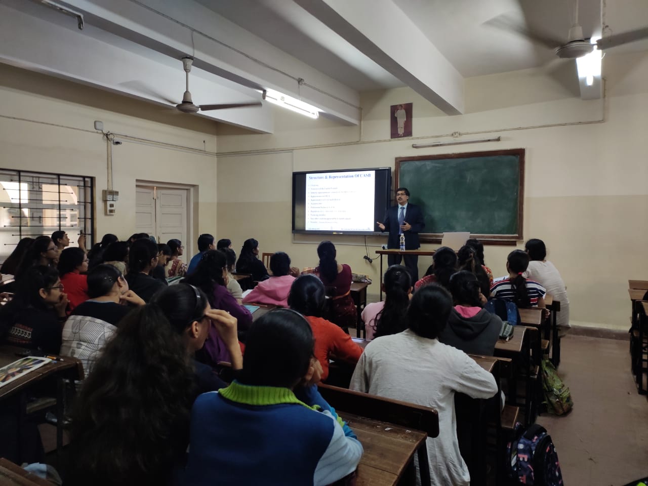 Students engrossed in the lecture