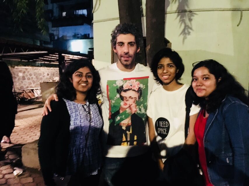 Students and Faculty with Jim Sarbh