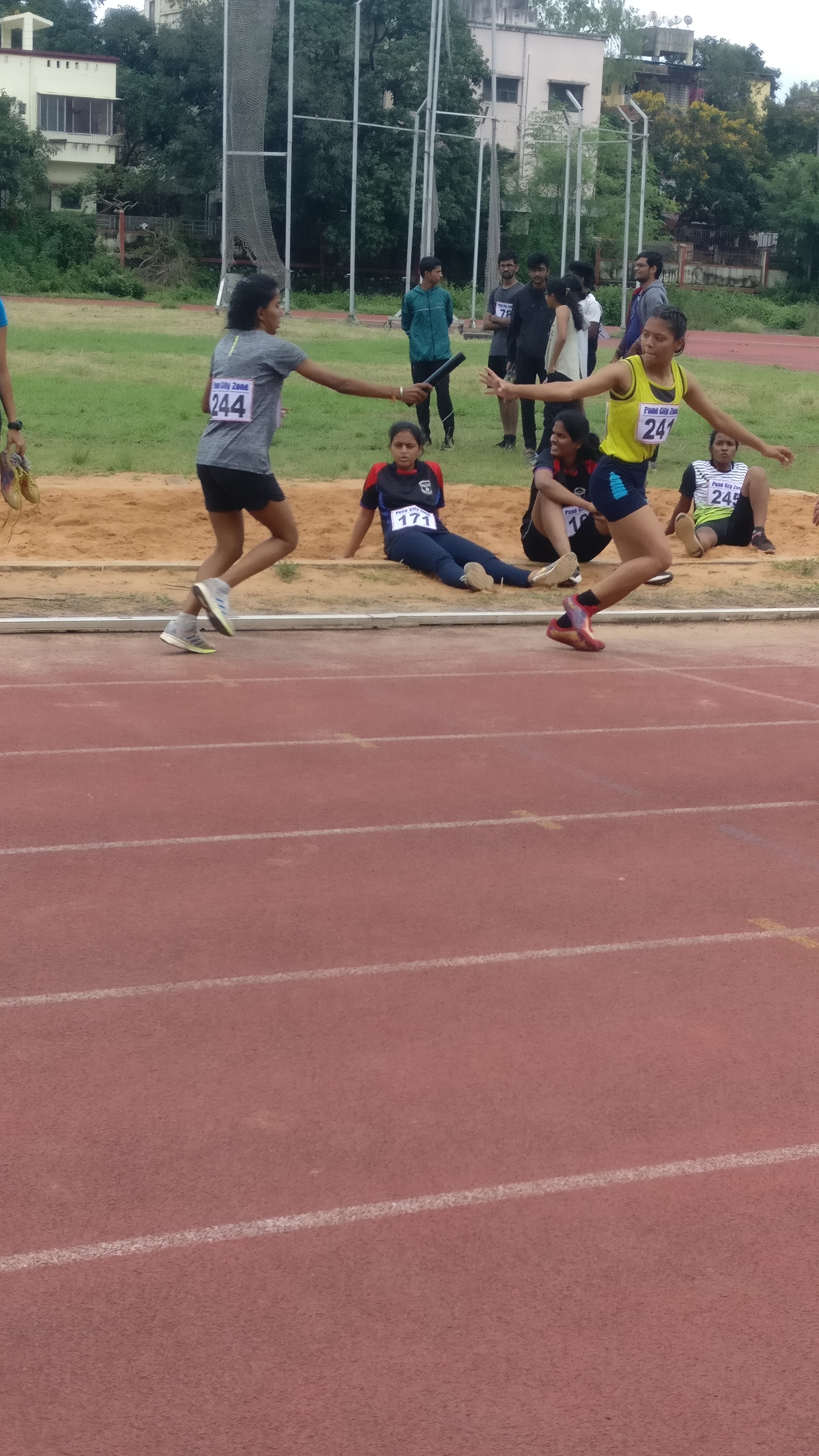 Senior college- Inter Collegiate 4 x 400 Relay Competition- second place 